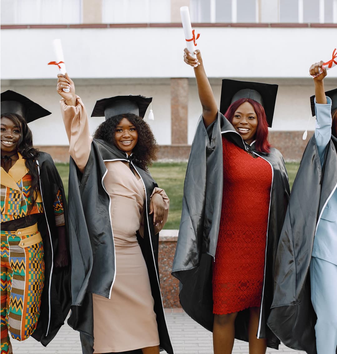 Graduates celebrating